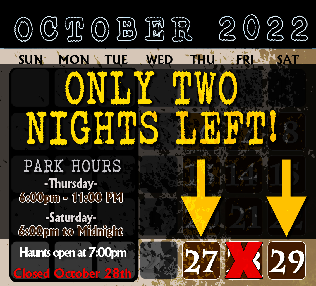 Fright Nights Haunted House Dates